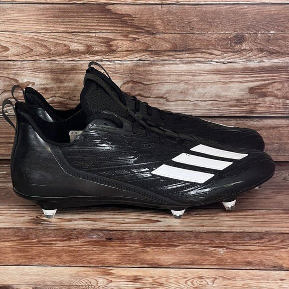 New Adidas Adizero 22 Detach Black/White Football Cleats HR1614 Men’s Size 14 main image 4